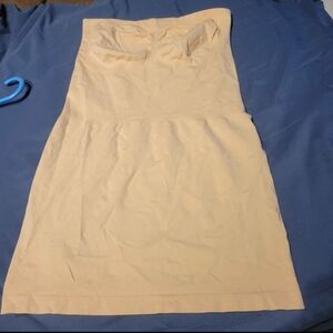 Cream Strapless Sheath Shapewear